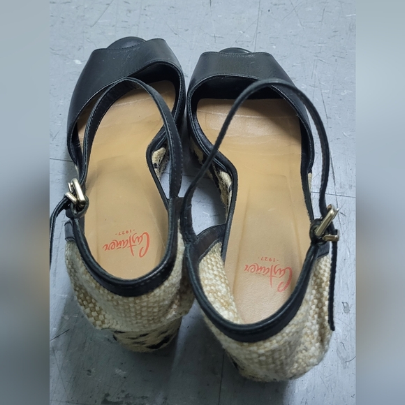 Castañer Black Wedge Sandals - Picture 8 of 13